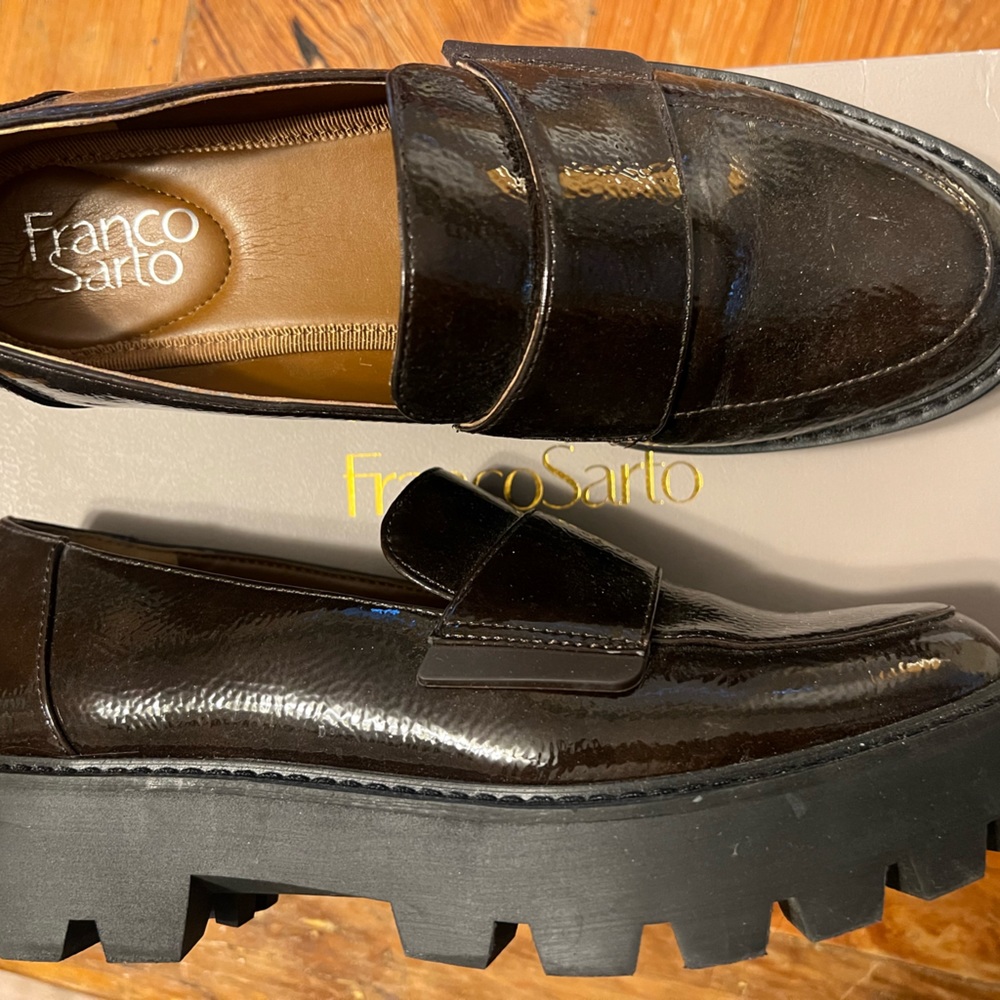 Franco sarto patent loafer